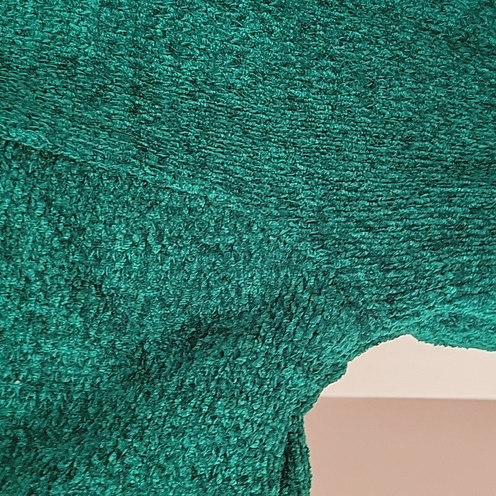 Diane Von Furstenberg Green Knit Sweater Acrylic New Long Sleeve Rolled Neck - Picture 12 of 14